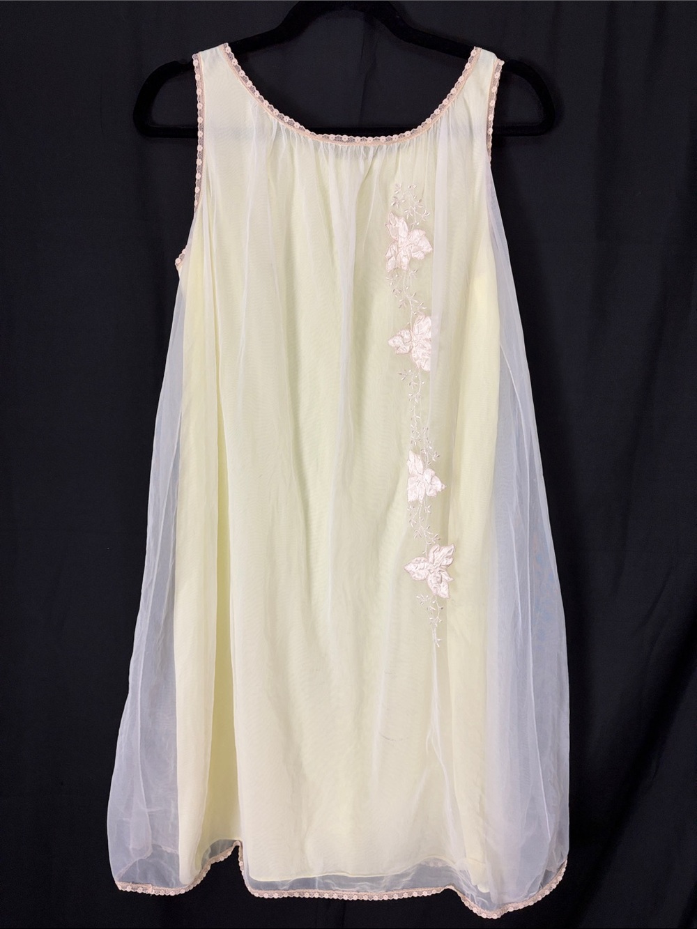 Vintage Nightgown with Floral Detail